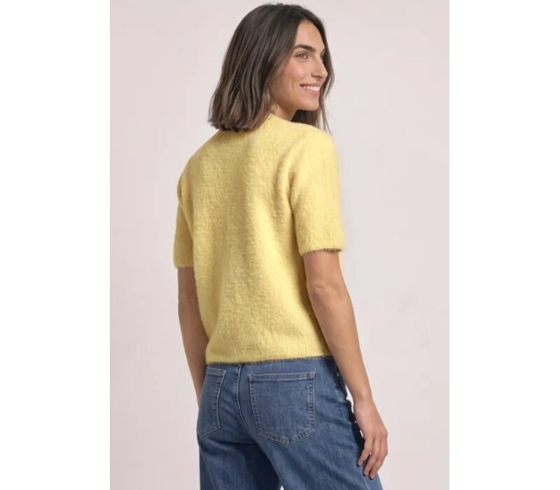 Street One Fluffy Short Sleeve Cardigan Sunbeam Yellow