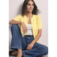 Street One Fluffy Short Sleeve Cardigan Sunbeam Yellow