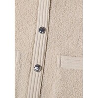 Street One Teddy Jacket Woven Detail Clay Sand