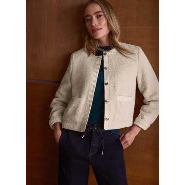 Street One Teddy Jacket Woven Detail 
