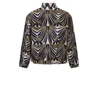 Zoso Mattie Blouse Navy Green