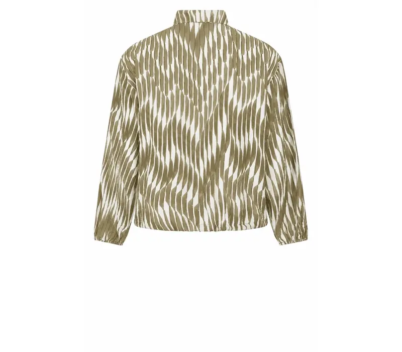 Zoso Nadia Blouse Green Offwhite
