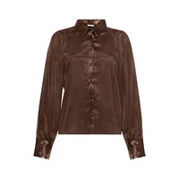 Geisha Top Satin Brown