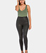 Leather Look Legging - Zwart