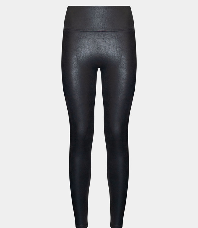 Leather Look Legging - Zwart