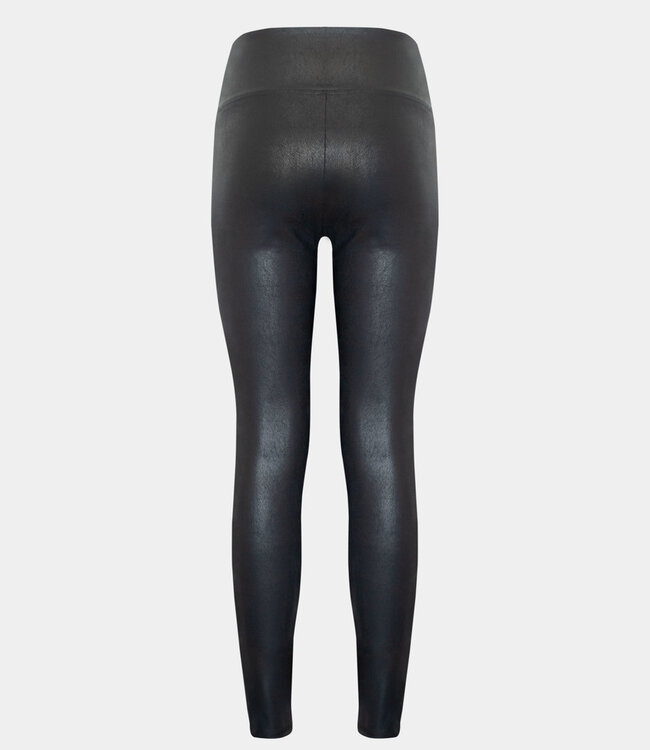 Leather Look Legging - Zwart