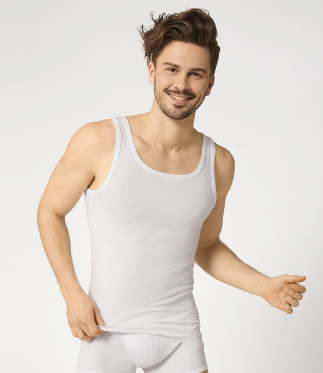 Men Basic SH02 Vest - Wit