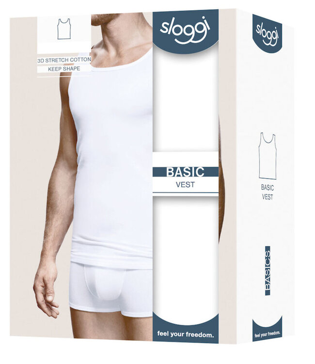 Men Basic SH02 Vest - Wit