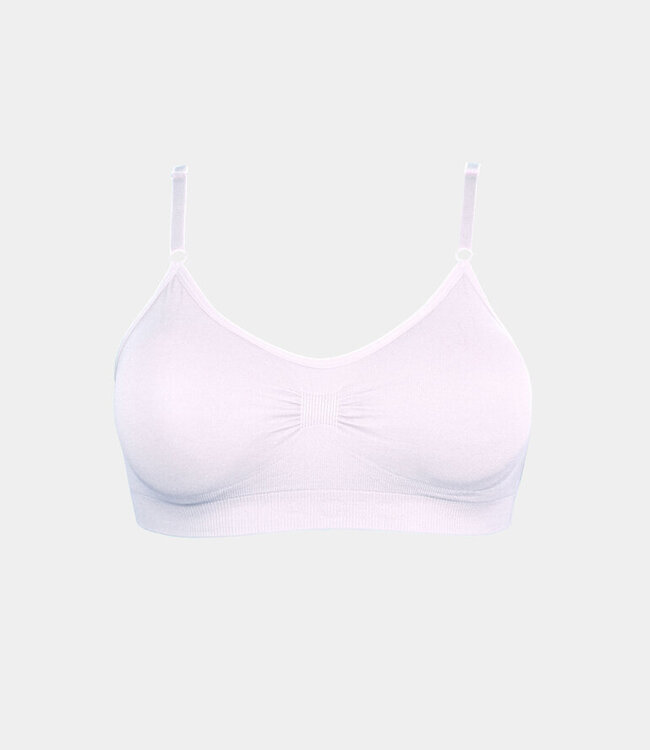 Comfort Bra With Spagetti Straps - Wit