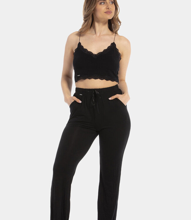 Cozy Flared Pants - Zwart