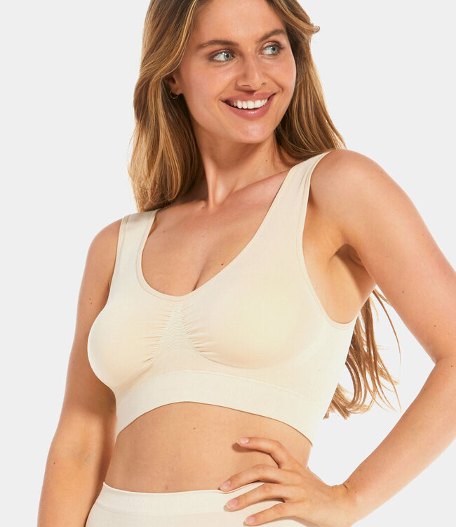 Bamboo Comfort Bra - Cream