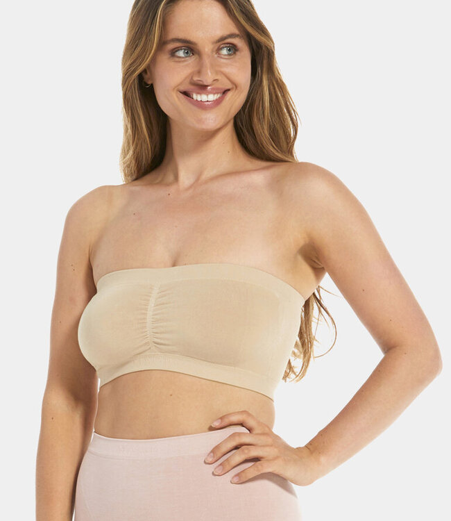 Bandeau Push-Up Bra - Latte