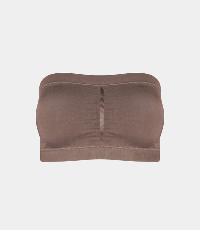 Bandeau Push-Up Bra - Espresso