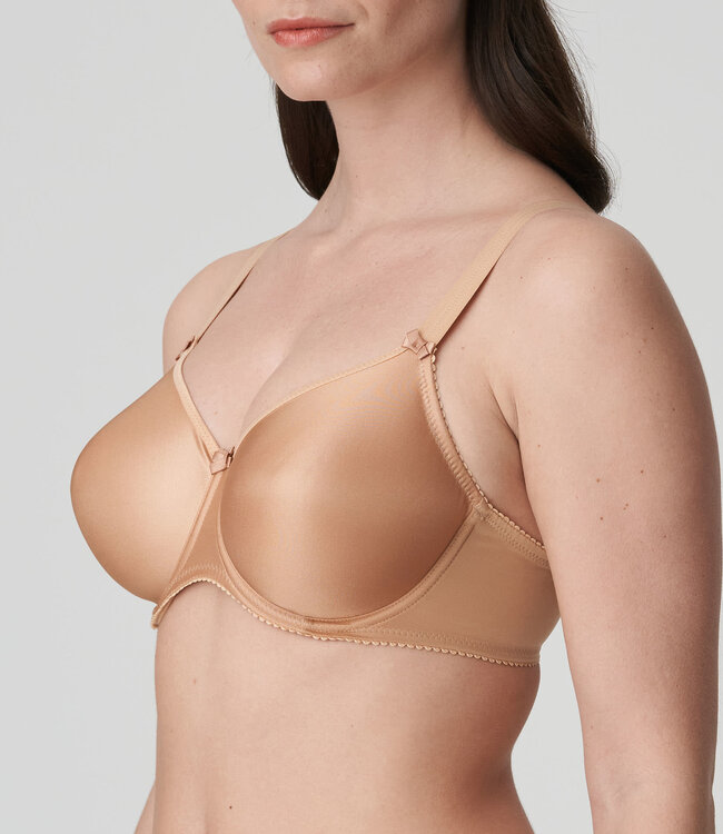 Satin Volle Cup BH Naadloos - Cognac