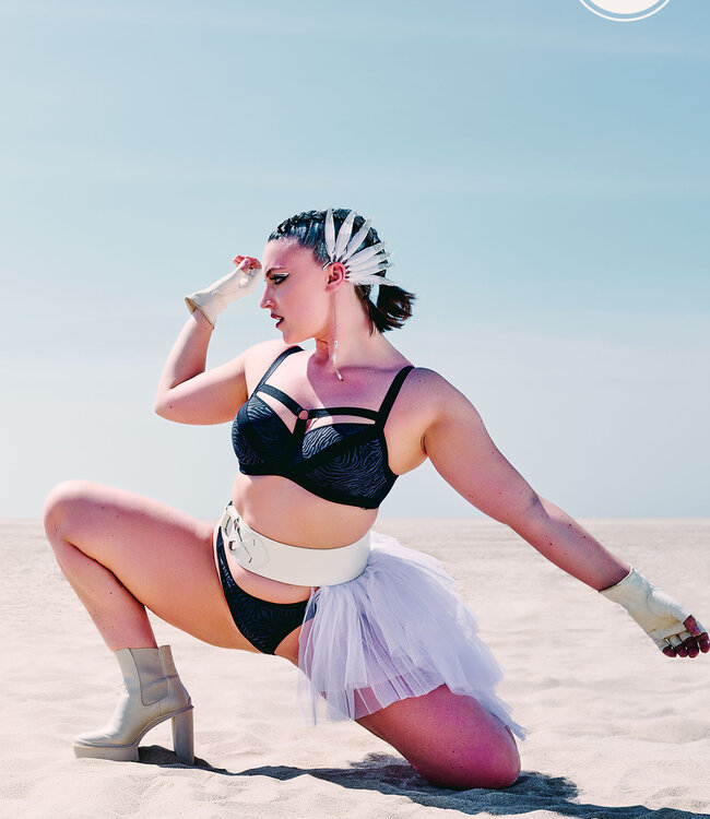 Wing Power Balcony BH - Zwart/Grey