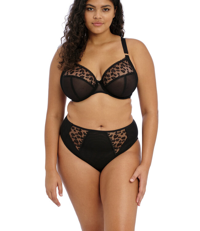 Namrah High Leg Slip - Jet