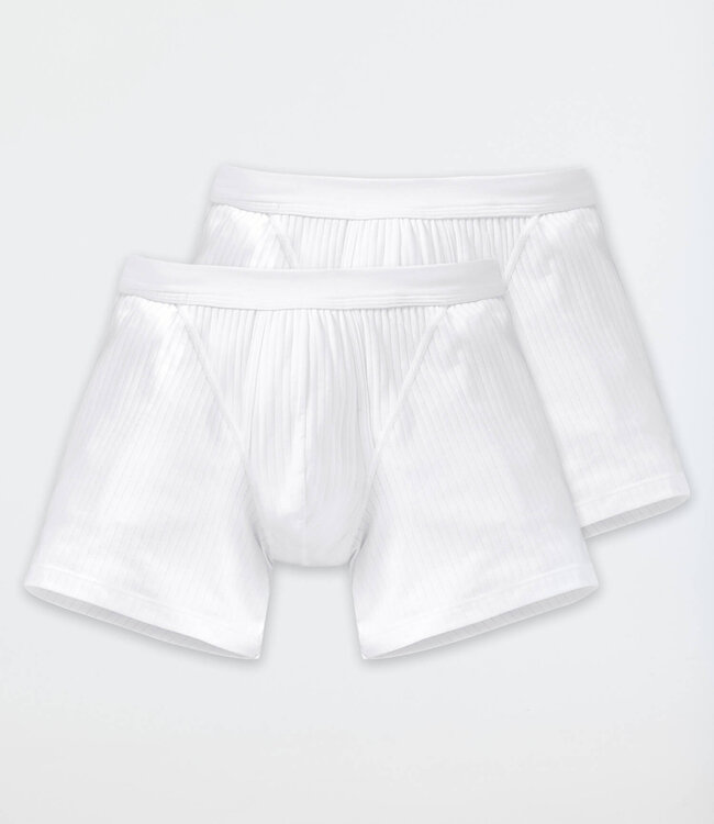 Short met voorsluiting 2-pack - Wit