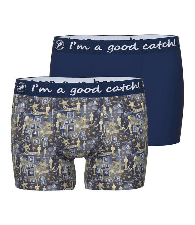 Heren Boxershorts - Blauw Multi