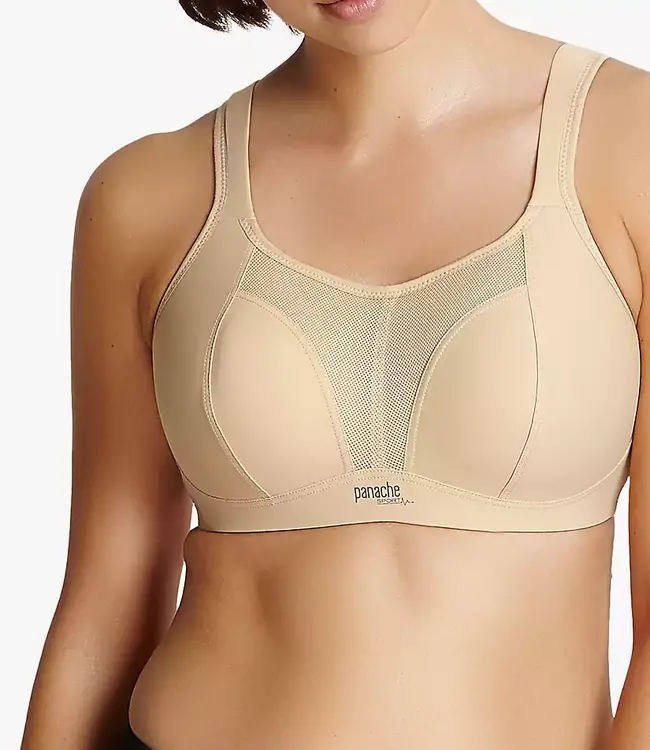 Non Wired Sports Bra - Latte