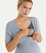 Short Sleeve Maternity Indigo Blue
