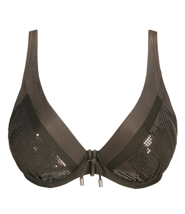 Swim Aracruz Plunge Bikinitop - Kaki