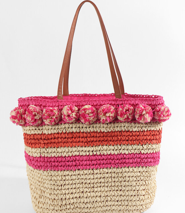 Tilda Bag - Natural/Pink