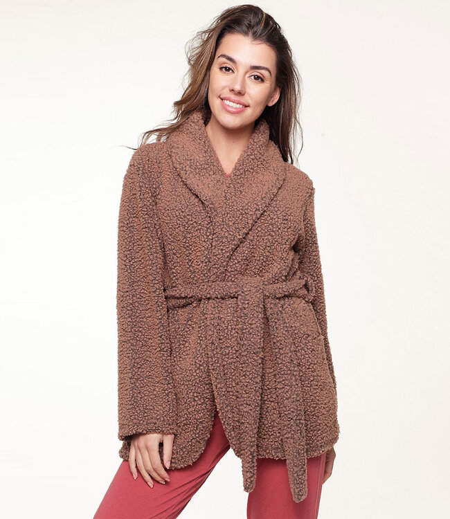 Fluffy Wrap - Brown Marl