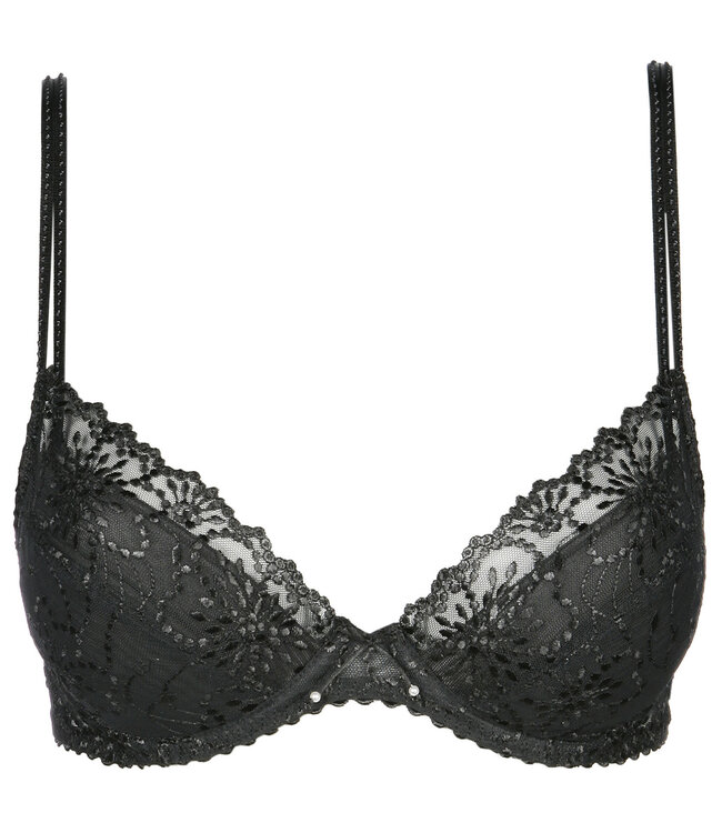 Jane Push Up BH Uitneembare Pads - Zwart