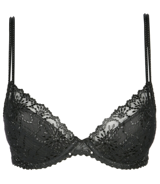 Jane Push Up BH Uitneembare Pads - Zwart