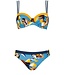 Bikini Yellow Flower - Blauw