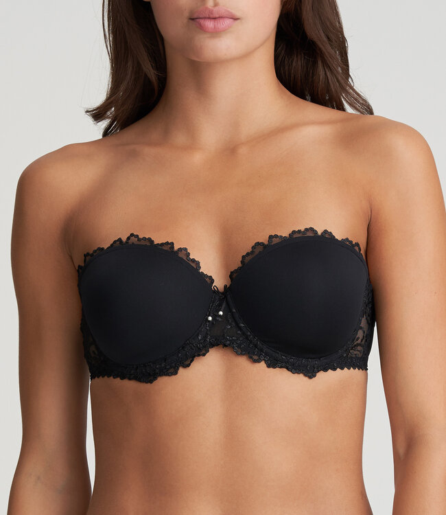 Voorgevormde BH Strapless - Zwart