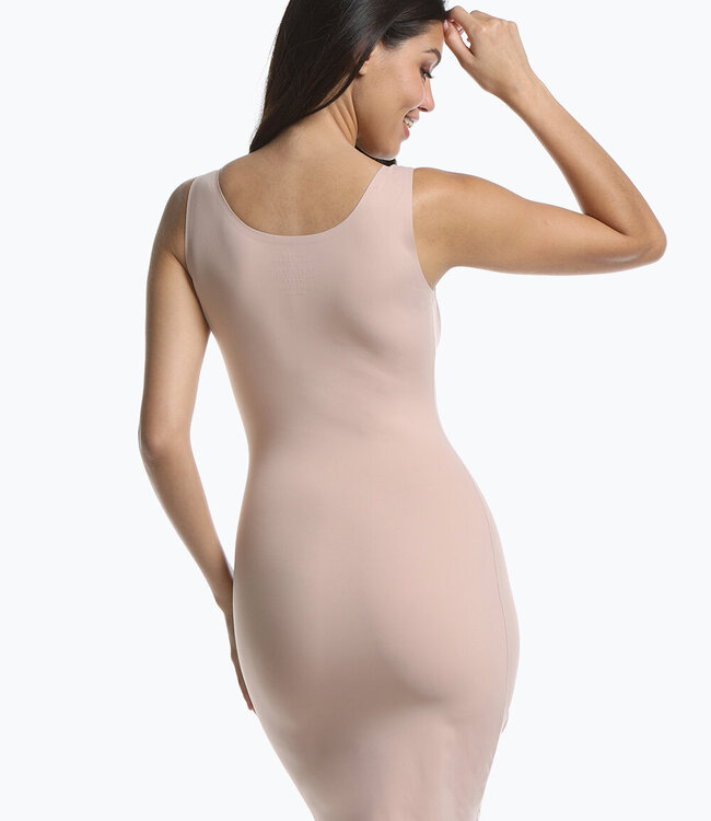 Tone Your Body Dress - Cappuccino