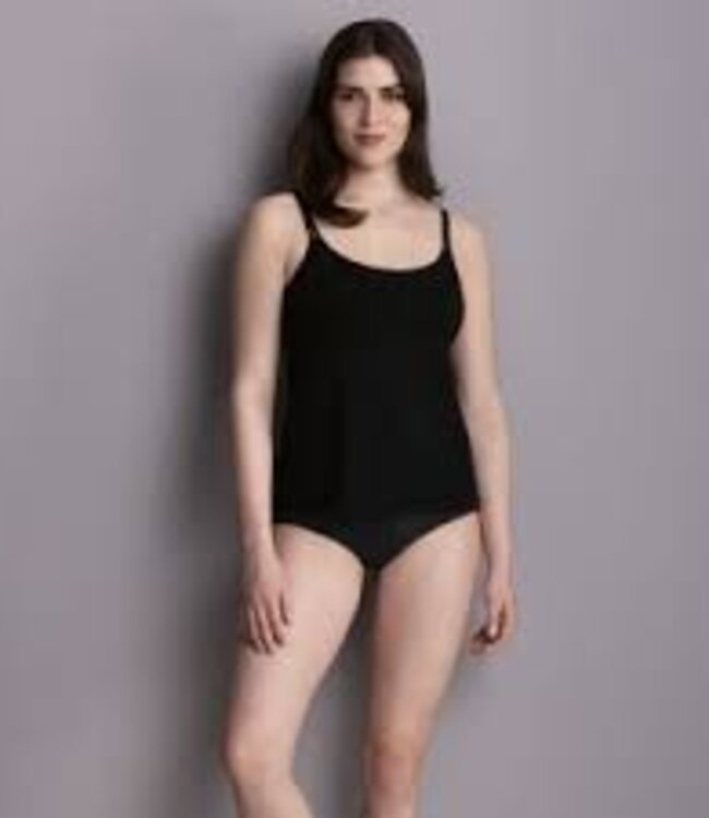 Amica BH hemd met Schalen - Zwart