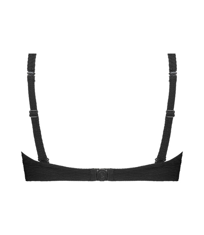 Bikini Top Twisted Padded Wired - Zwart Snake