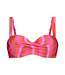 Bikini Top Twisted Padded Wired - Shiny Wave