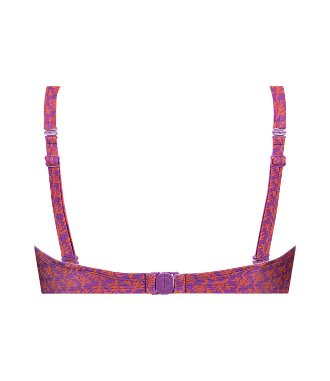 Bikini Top Twisted Padded Wired - Coral