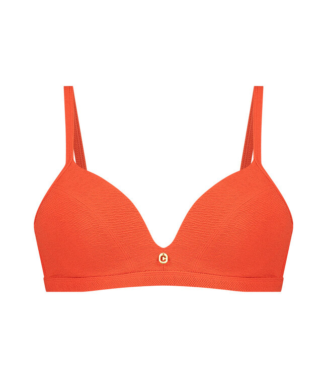 Bikini Top Triangle Padded Wired - Summer Red Relief