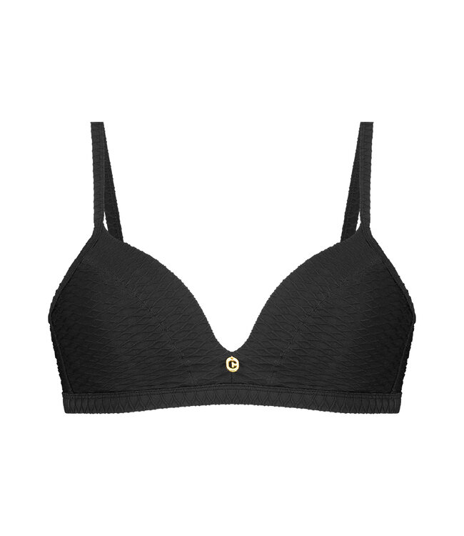 Bikini Top Triangle Padded Wired - Zwart Snake