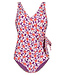 Swimsuit V-Neck Padded - Summer Flowers