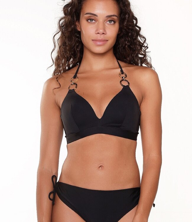 Triangel Voorgevormd Bikini Set - Zwart