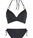Triangel Voorgevormd Bikini Set - Zwart