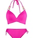 Triangel Voorgevormd Bikini Set - Fuchsia