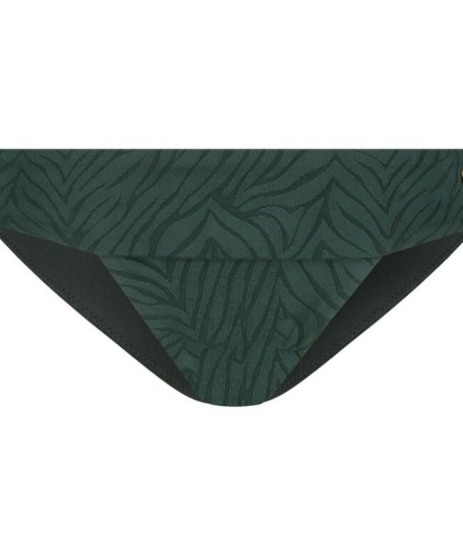Tanga Bikini Brief - Jacquard Zebra Green