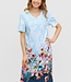 Nightdress Round Neck - Placed Flowers