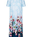 Nightdress Round Neck - Placed Flowers