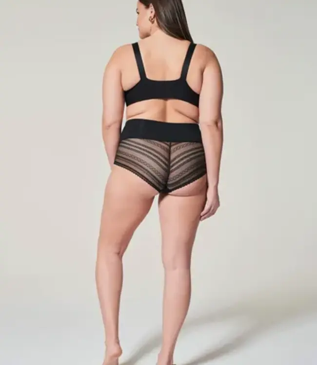 Undie Tectable Illusion Lace Hipster - Zwart