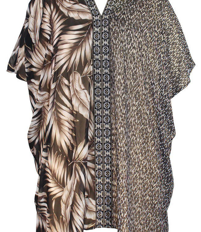 Oasis Caftan - Zwart Multi