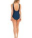 Swimsuit With Soft Foam Cup - Darkblue