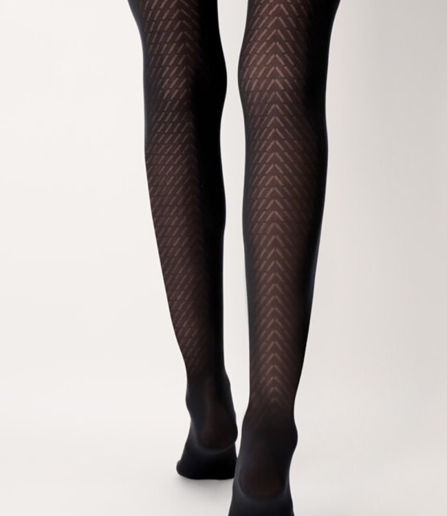 Eco Sneakers Style 50 Panty - Zwart Lines