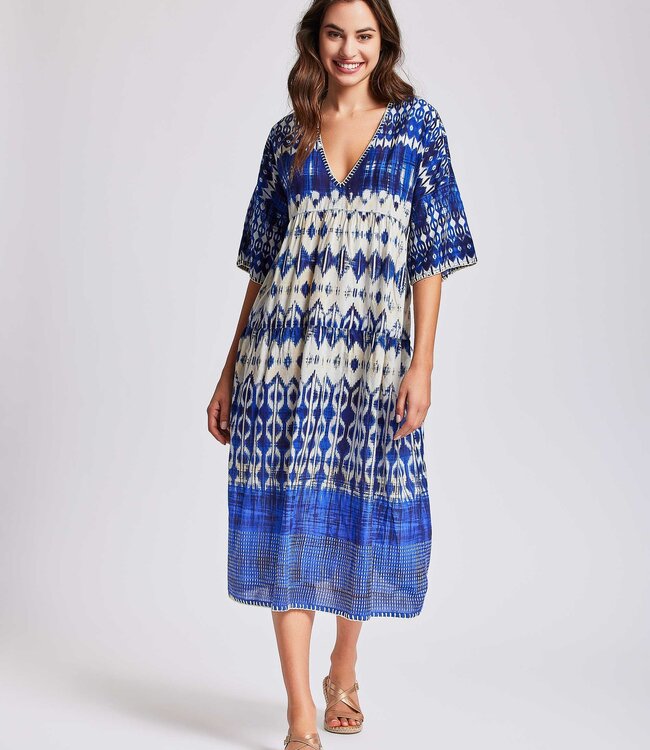 Tribu Lampedusa Maxi Dress - Blauw